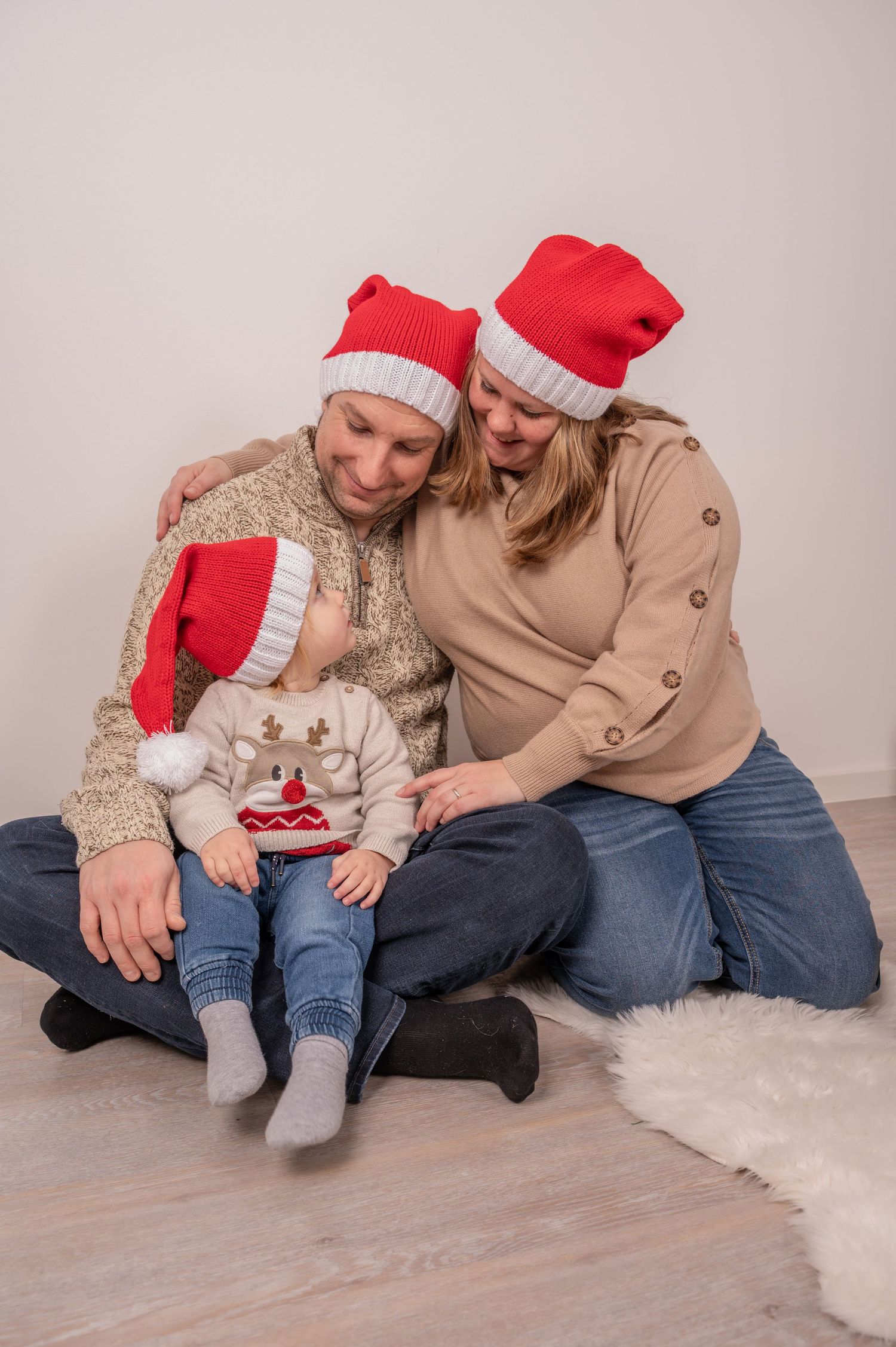 Familie im Studio